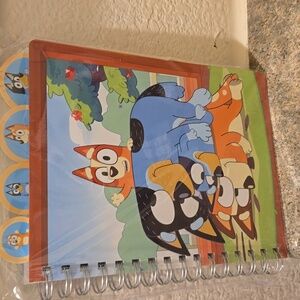 Bluey Innovative Designs Tab Journal Spiral Notebook Bound 96 Lined Pgs 8 x 7 in